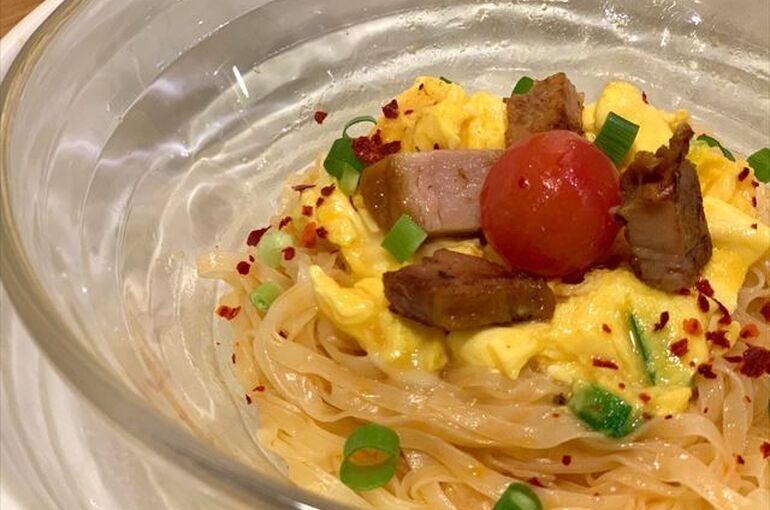 冷製ー釜上げ玉子ラーメン